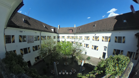 Obere Schlosskaserne der Festung Kufstein in 360°